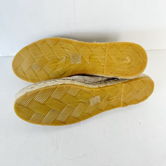 NWOT Free People Beige Crochet Espadrilles 38/7.5 Loafer Slip On Tan FairyCore - Picture 7 of 11